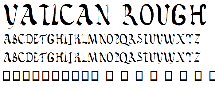 Vatican Rough Letters, 8th c. font